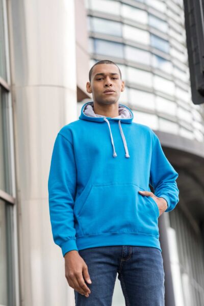 College Double Colour Hoodie - Human